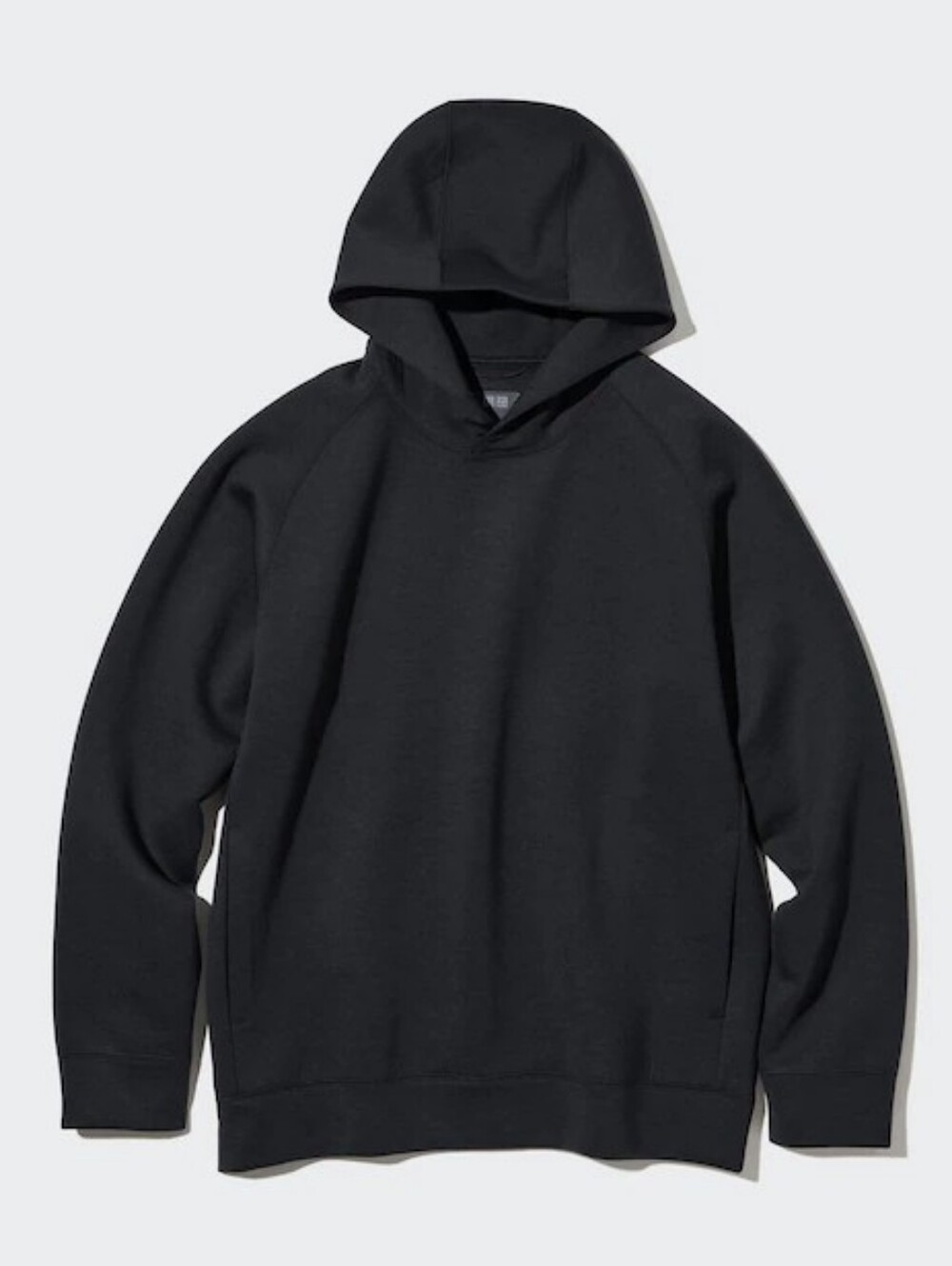 Uniqlo Unisex Stretch Dry Sweat Pullover Hoodie | Black | Size M